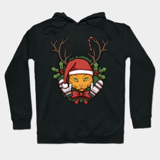 Ginger Christmas Cat Hoodie